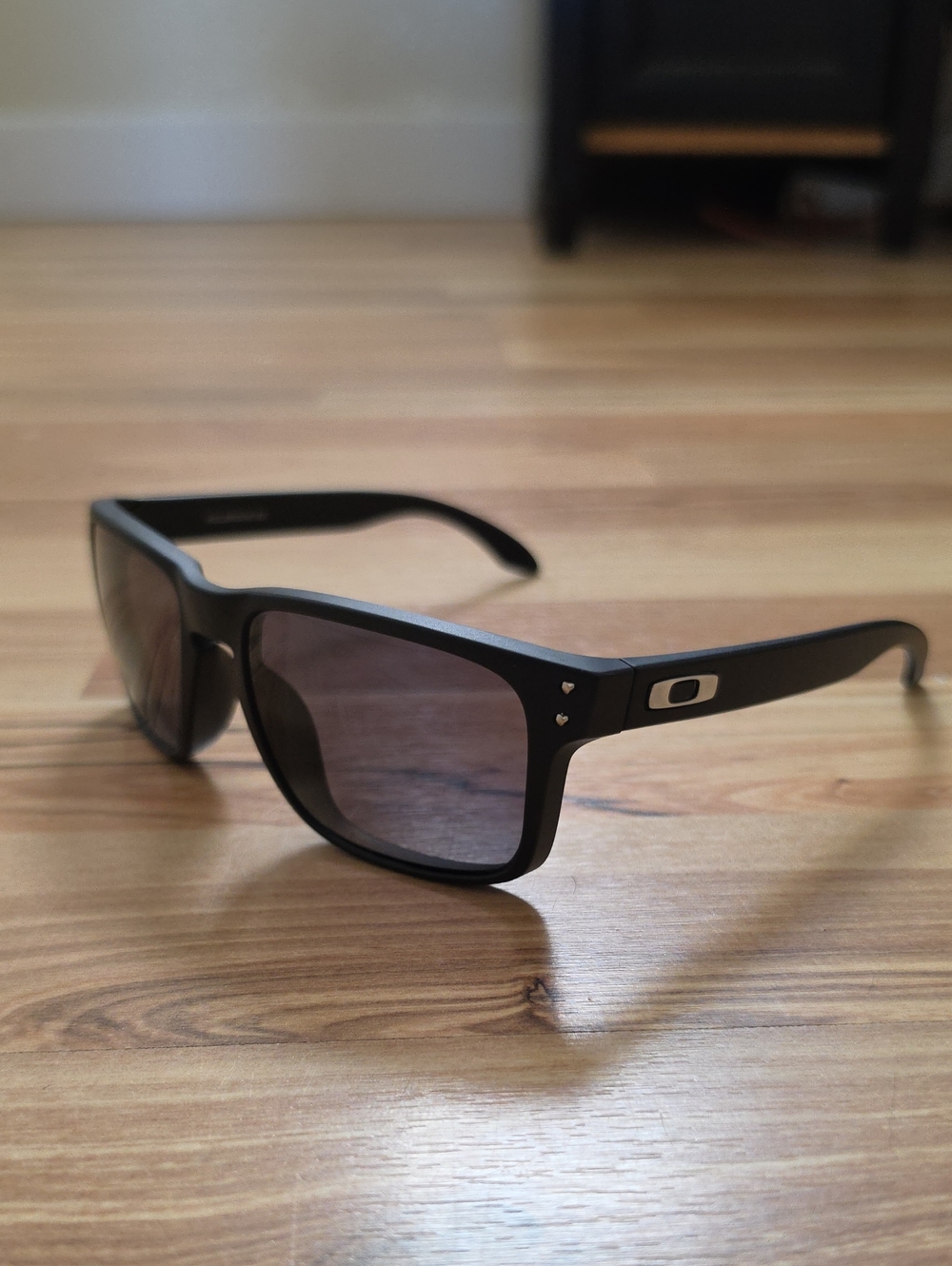 Oakley Satin  Black Frame with Grey Lenses Sunglasses